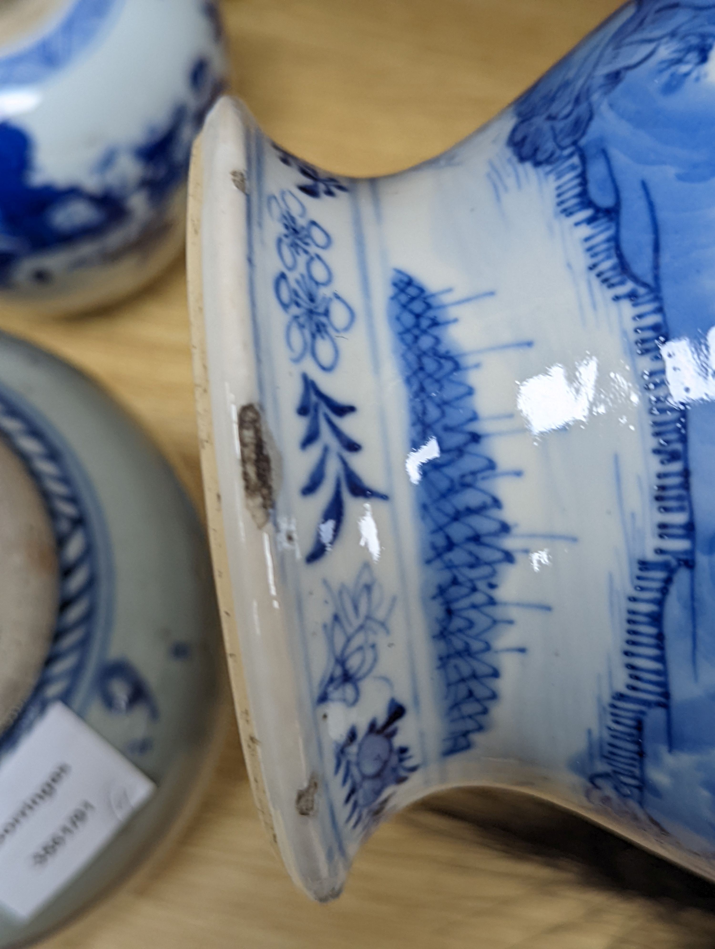 Four Chinese blue and white jars, 19th century and later